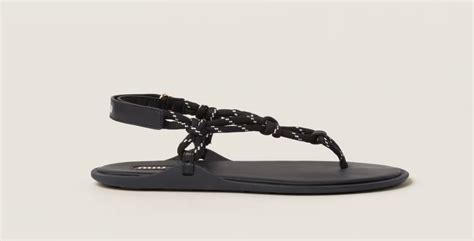 miu miu cord sandal|Miu Miu Riviere Cord & Leather Sandal (Women).